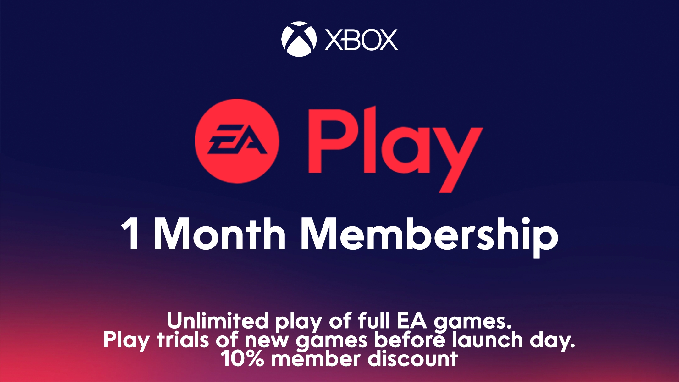Comprar Cartão EA Play Xbox One - Assinatura de 1 Mês
