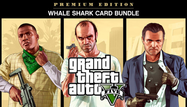 Pakiet Grand Theft Auto V: Edycja Premium + karta gotówkowa Whale Shark