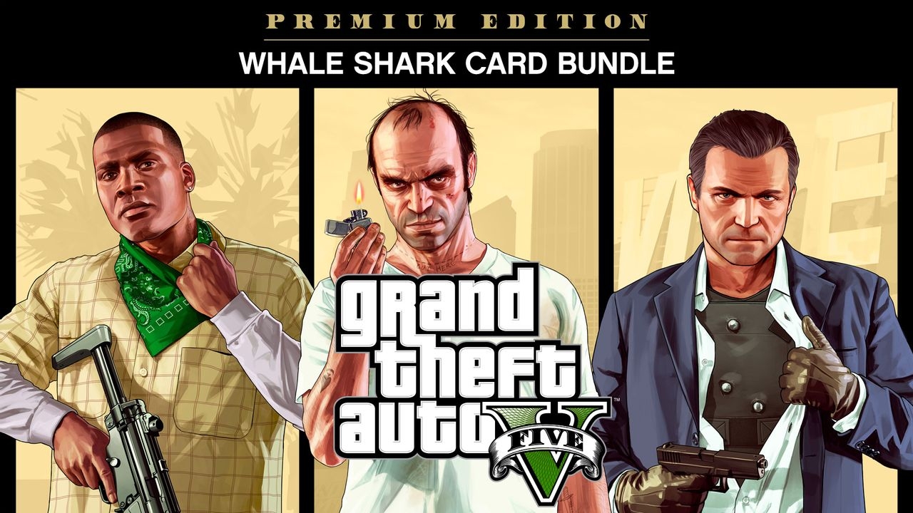 Купить Grand Theft Auto V: Premium Edition & Whale Shark Card Bundle  Rockstar