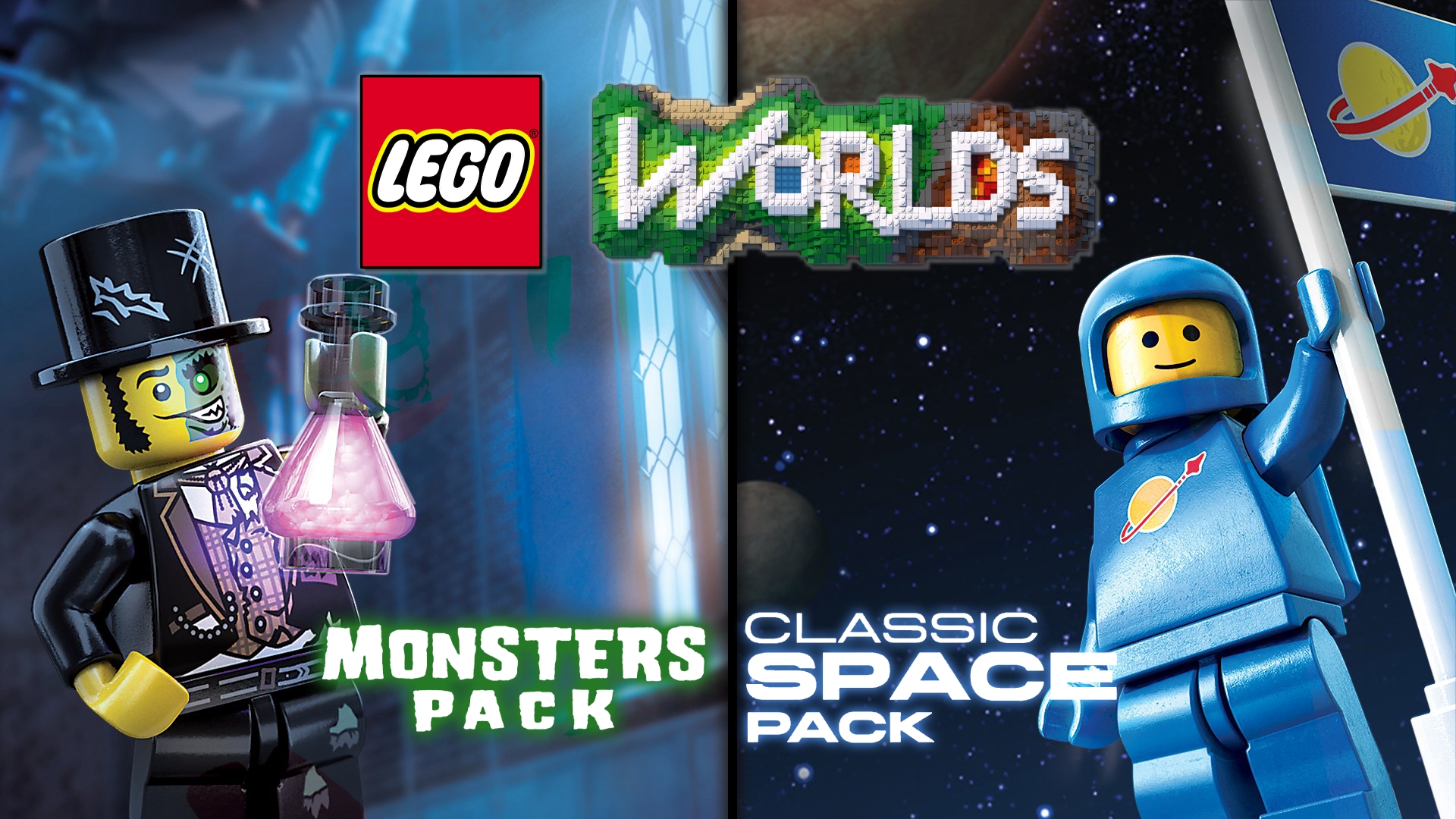 Купить LEGO Worlds Classic Space Pack and Monsters Pack (Xbox ONE ...