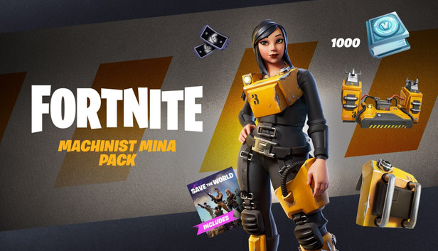 Fortnite: Pacote Mina Maquinista + 1000 V-Bucks