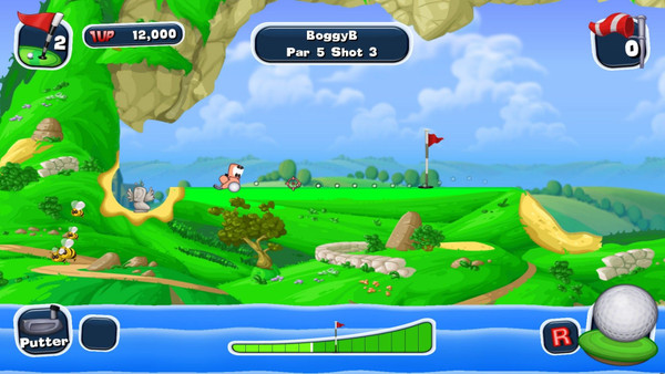 Worms Crazy Golf screenshot 1