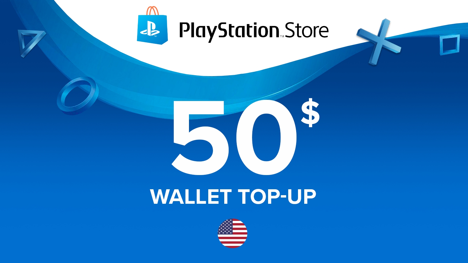 Buy Playstation Network PSN 50 USD (USA) 50USD for $42.14