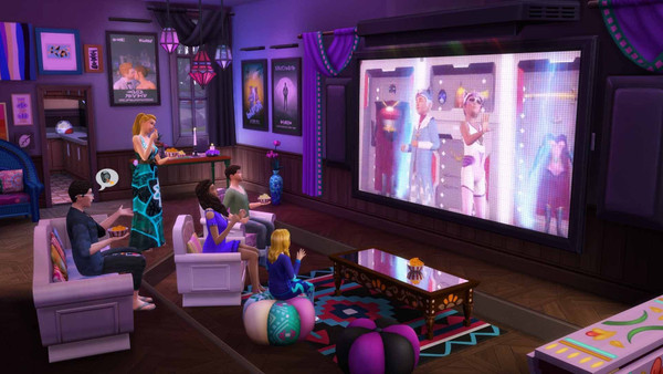 Los Sims 4 Noche de Cine Pack de Accesorios (Xbox ONE / Xbox Series X|S) screenshot 1