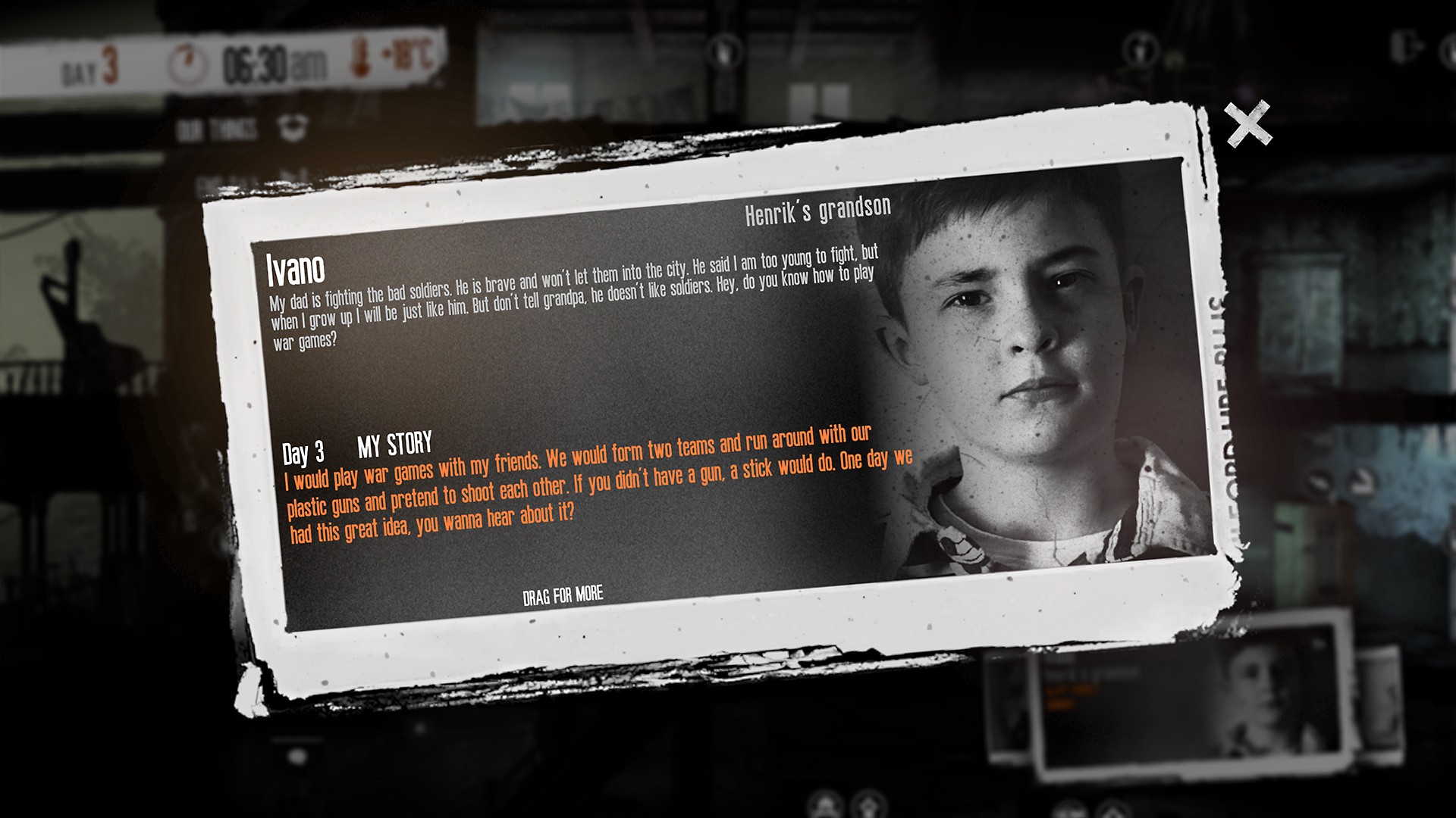 Test et avis du jeu This War of Mine: The Little Ones Test et avis du jeu This War of Mine: The Little Ones