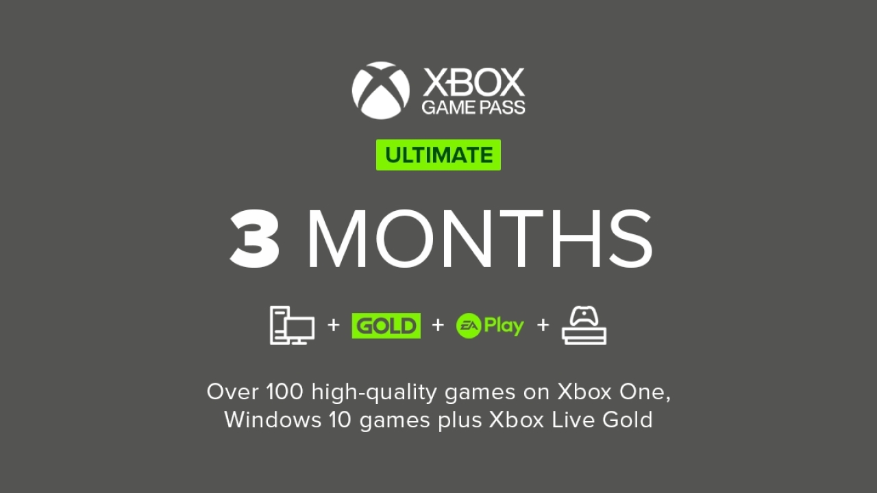 Xbox Game Pass Ultimate - 3 Month Subscription - Xbox Live Gold