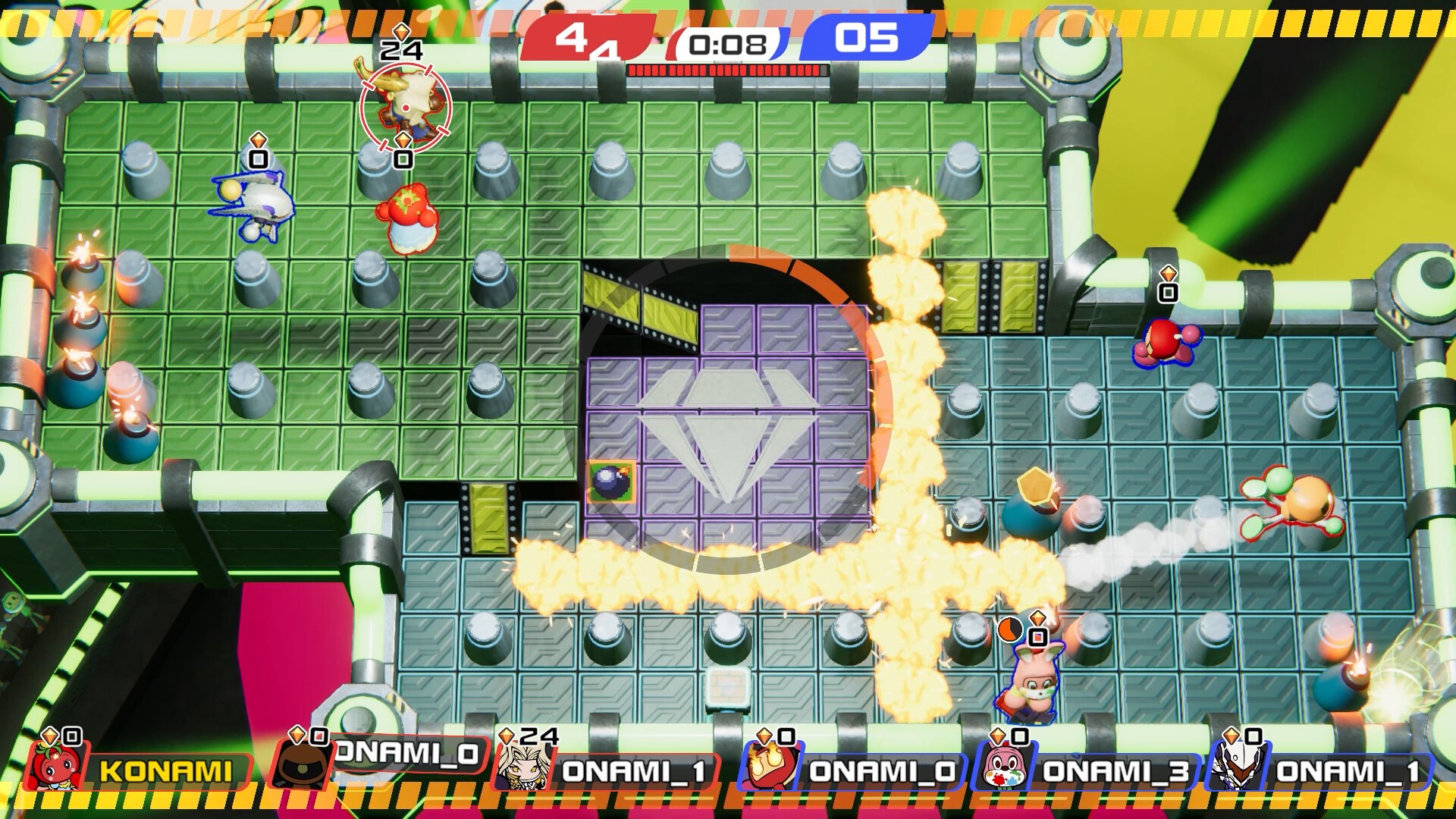 I tried playing 'Super Bomberman R Online' where you can enjoy an