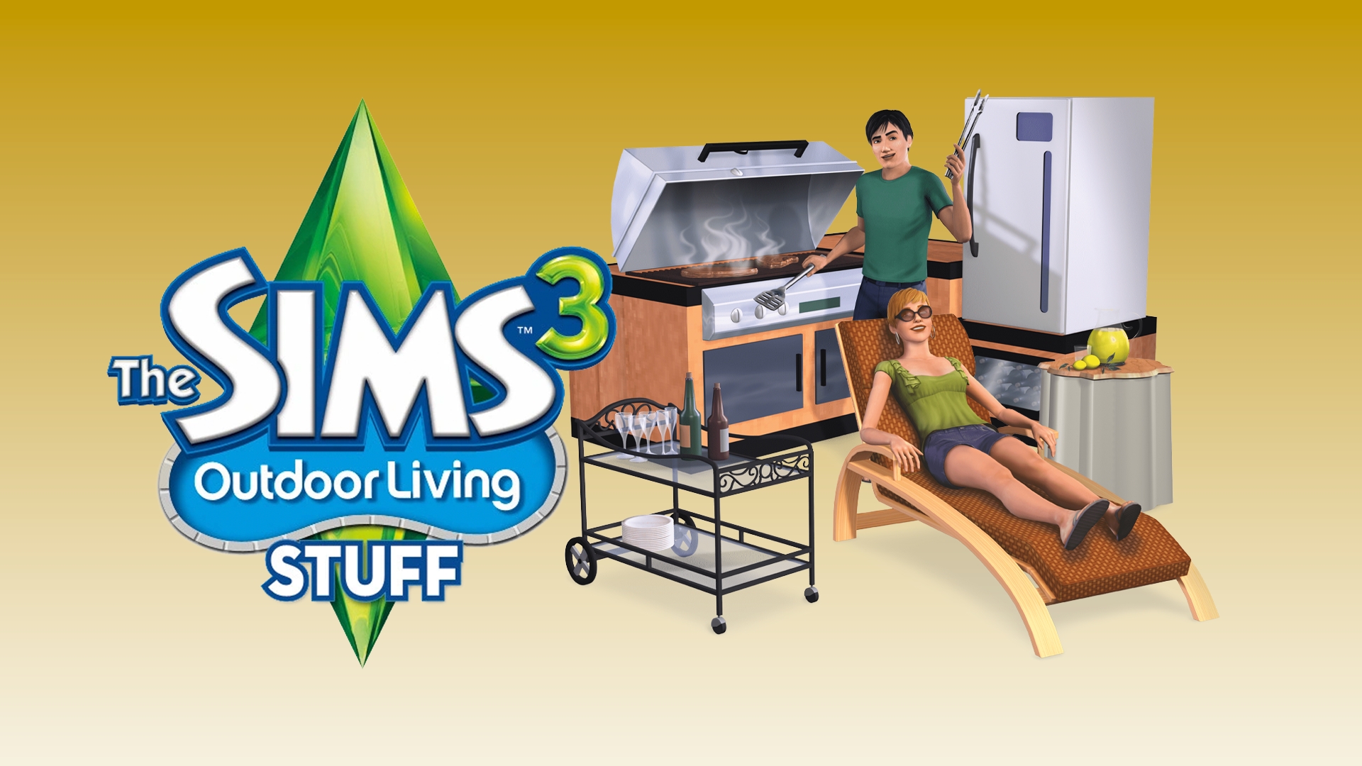 The Sims 3: Outdoor Living Stuff Expansion Pack - PC & Mac | Adds Hot Tubs, Grills & Patio Decor