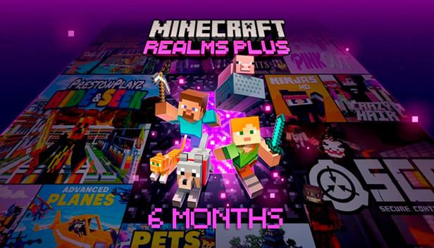 Minecraft Realms Plus - Mitgliedschaft 6 Monate (für Bedrock Edition)