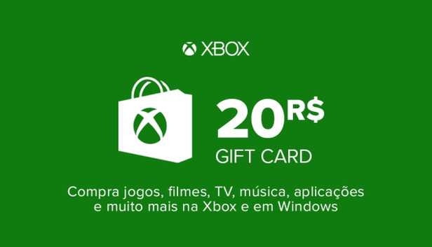Tarjeta regalo Xbox Live 20 BRL