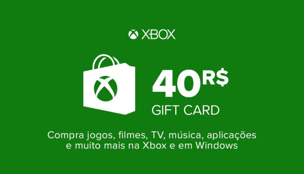Tarjeta regalo Xbox Live 40 BRL