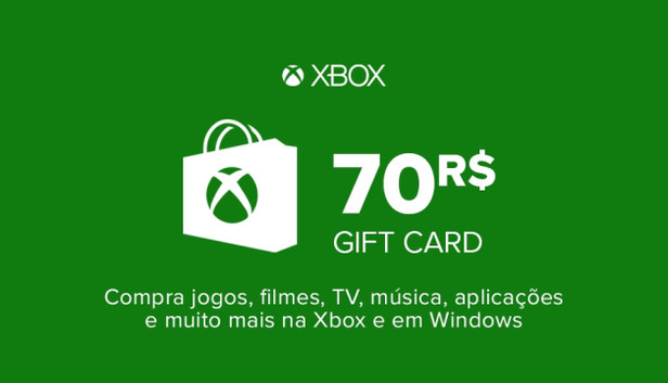 Carte cadeau Xbox Live 70 BRL