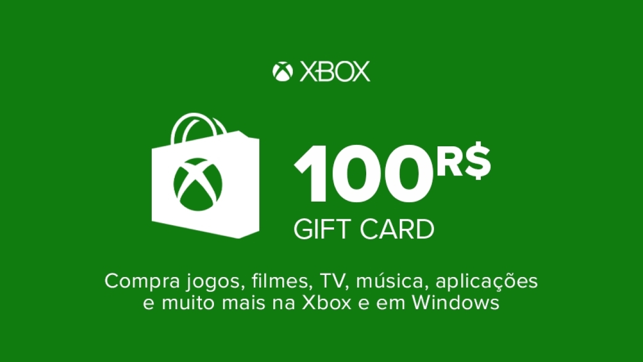 Comprar Cartão de Oferta Xbox Live 100 BRL (Microsoft Store)