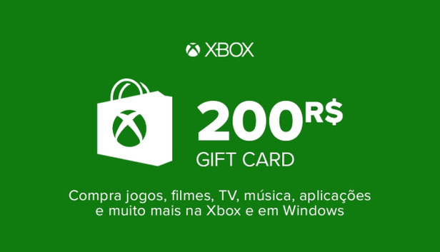 Cartão de Oferta XBOX Live 200 BRL (Microsoft Store)