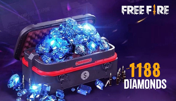 Garena Free Fire : 1188 Diamonds
