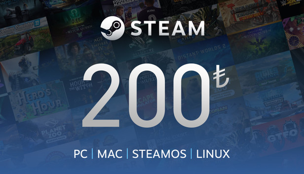 Steam Gift Card 200 TRY