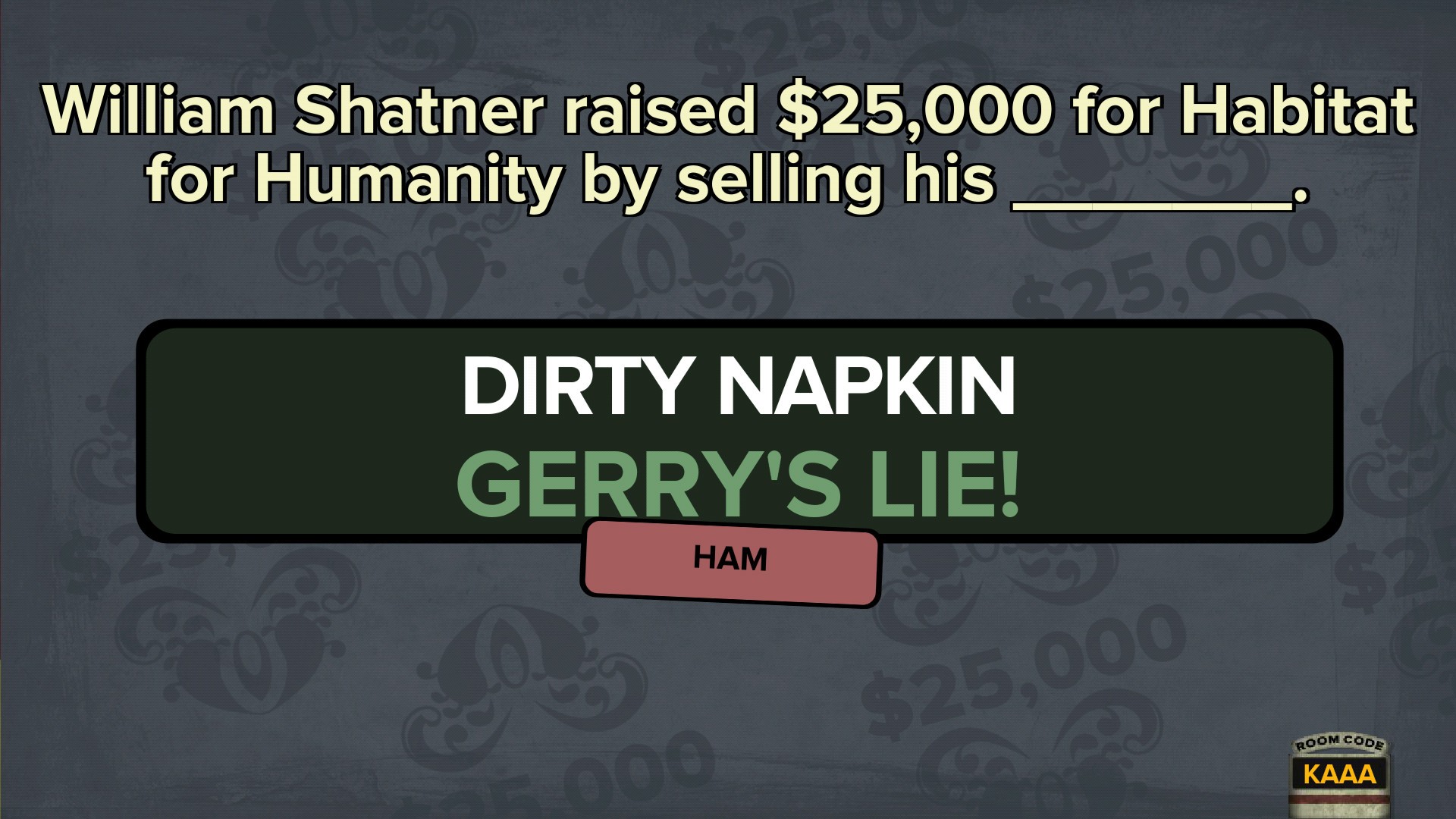Fibbage XL screenshot 1