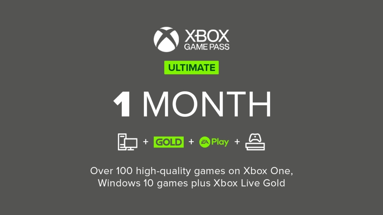 Xbox Game Pass Ultimate 1 Mes No-Acumulable (Microsoft Store)