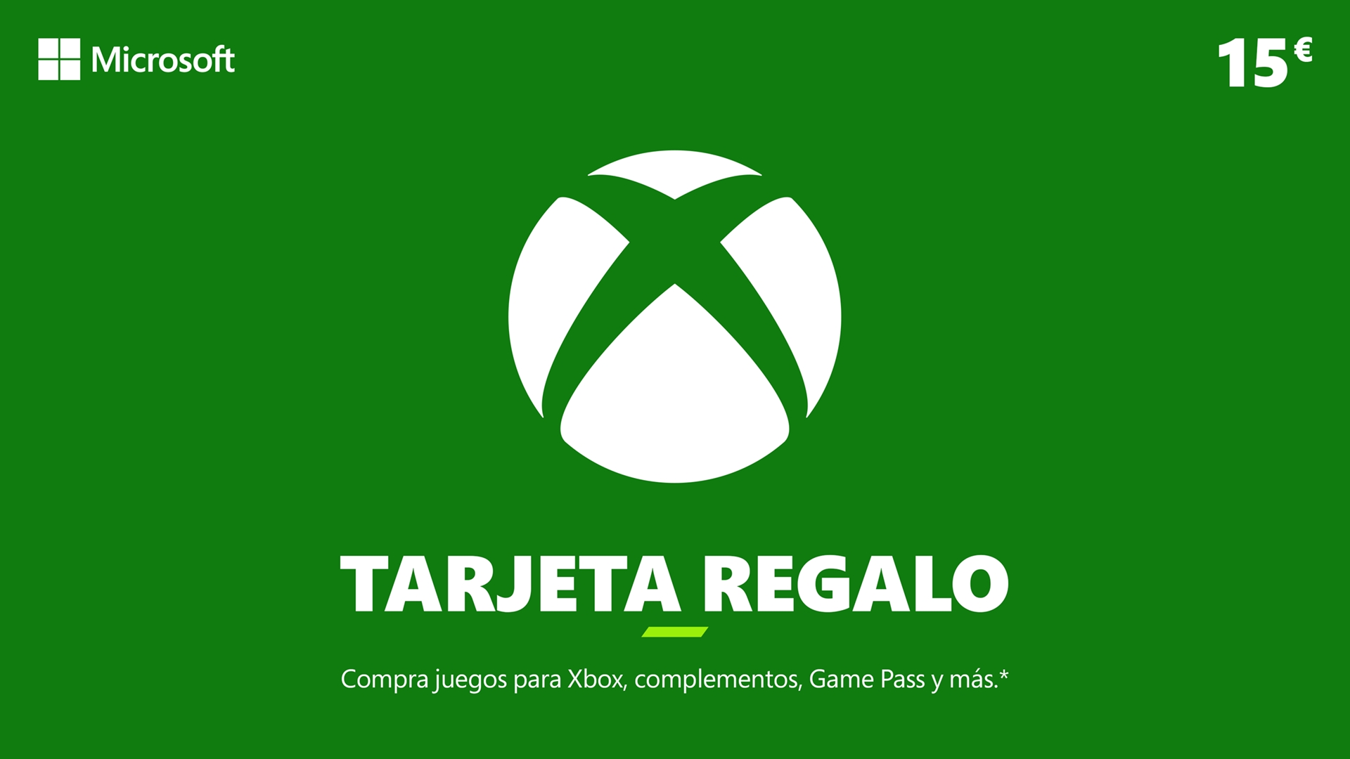 Comprar Tarjeta Regalo Xbox 15€ Microsoft Store