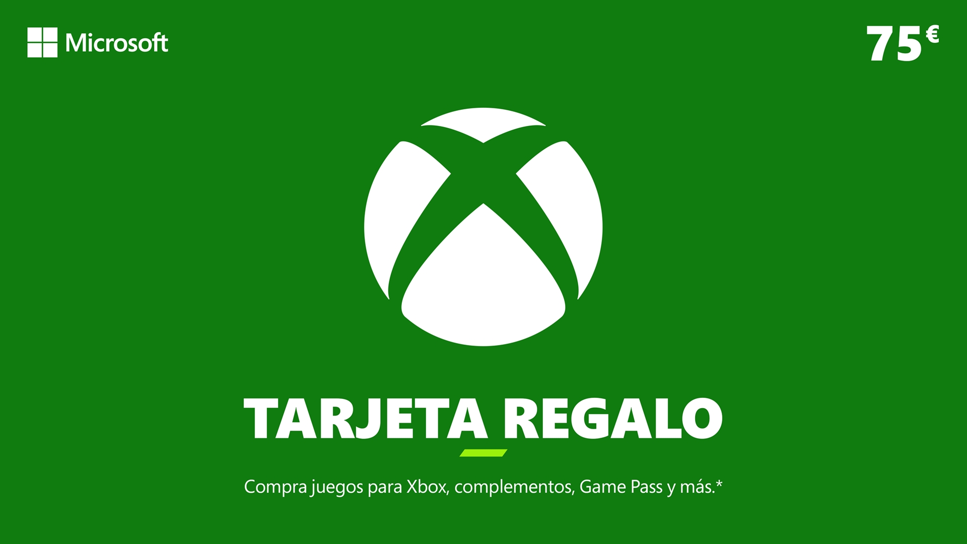 Comprar Tarjeta regalo Xbox 75€ Microsoft Store