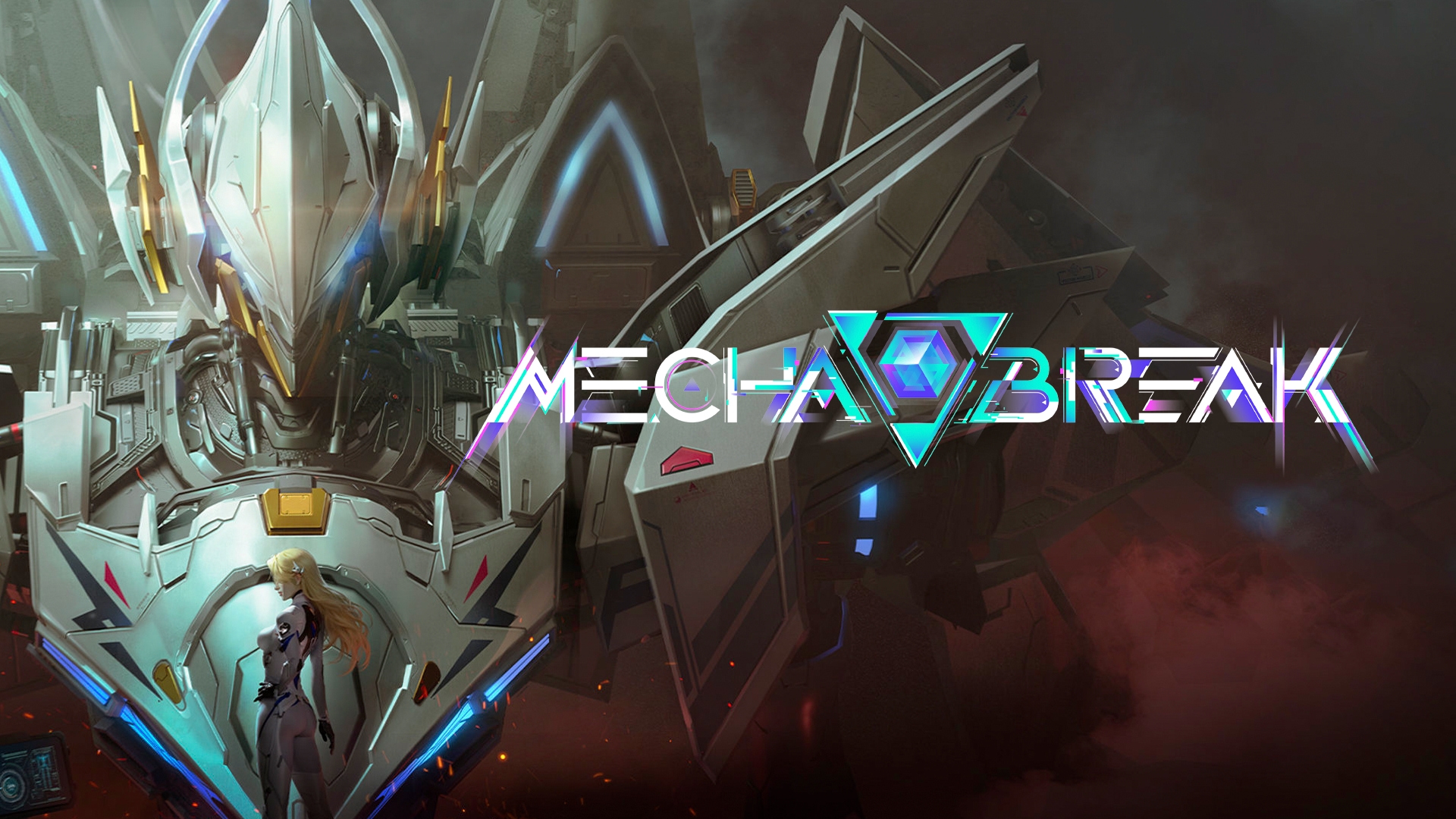 A modern and aesthetic representation of a new hero sniper from Mecha BREAK and Mecha BREAK: Amazing Seasun Games in a futuristic cityscape.