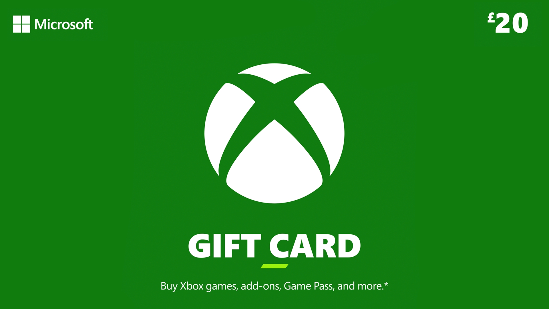 Buy Xbox Gift Card 20£ (Microsoft Store)