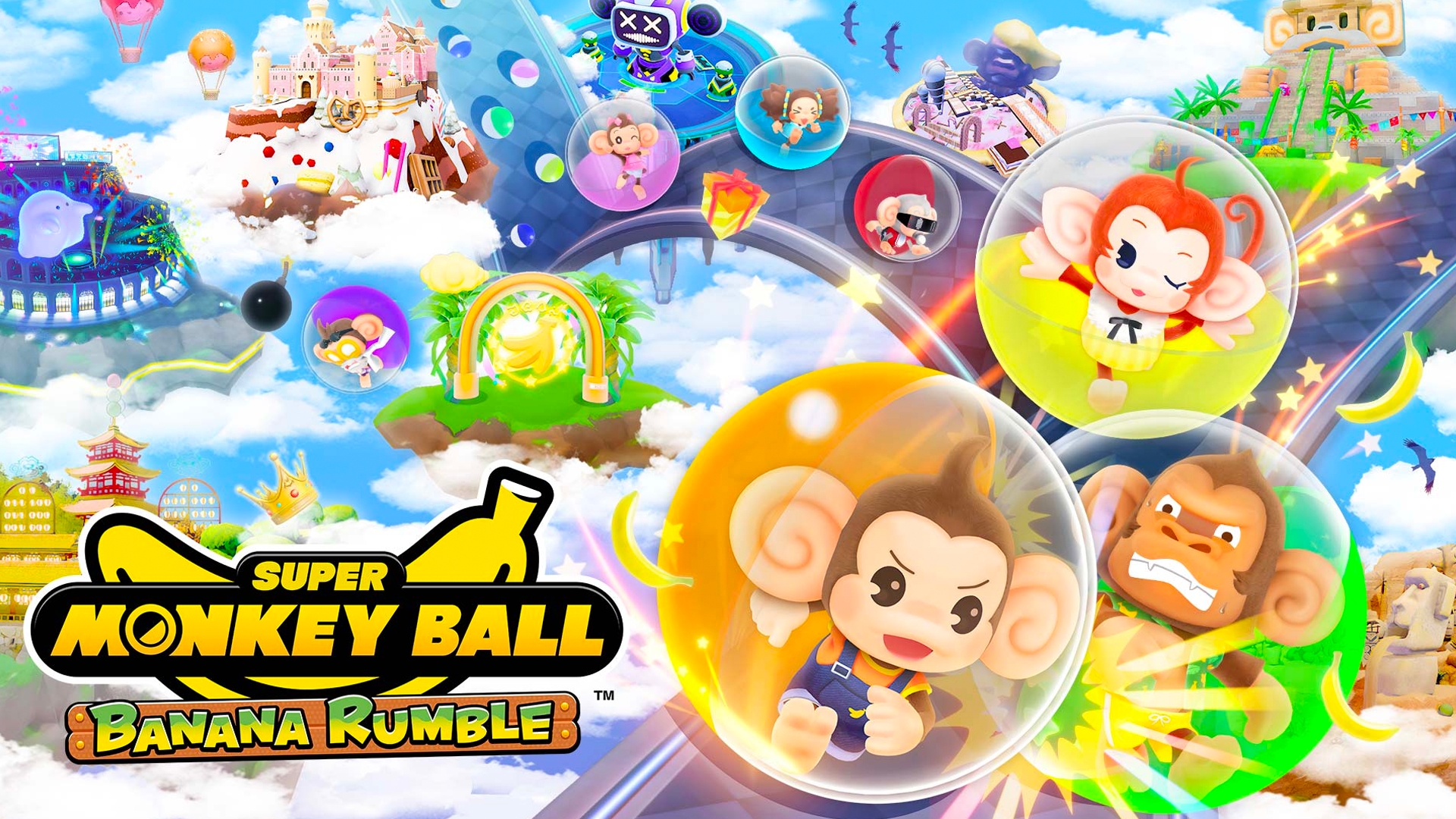 Купить Super Monkey Ball Banana Rumble Switch Nintendo Eshop