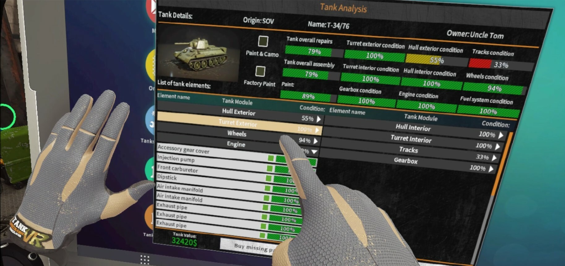Buy Tank Mechanic Simulator VR Steam