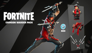 Pacote Guardião Carmesim do Fortnite + 600 V-Bucks