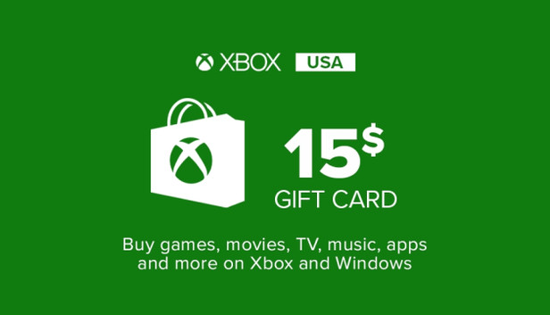 Carta Regalo Xbox Live 15$