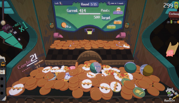 RACCOIN: Coin Pusher Roguelike screenshot 1