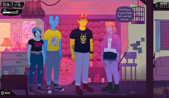 Dead Pets: A Punk Rock Slice of Life Sim screenshot 1