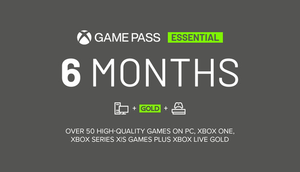 Xbox Game Pass Essential 6 Monate