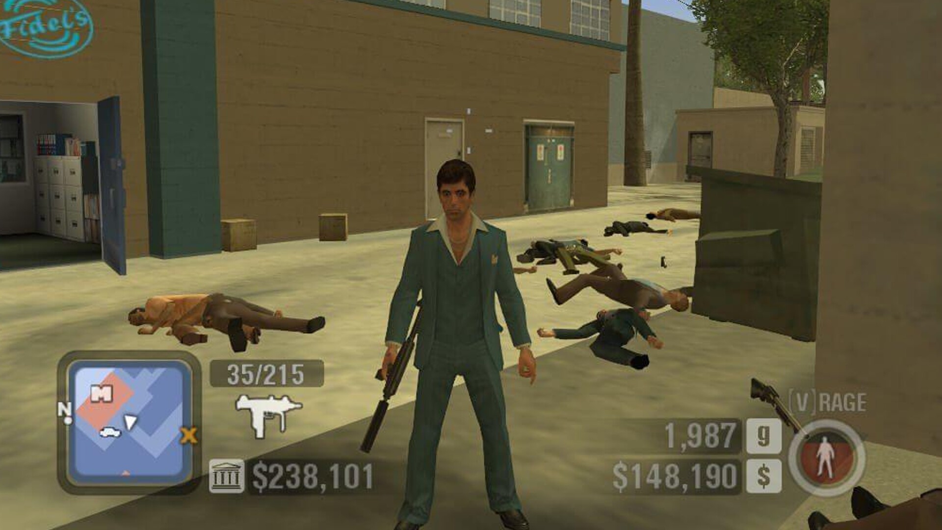 Scheda Di Memoria PS2 Con Salvataggio Completo Di Scarface: The World Is Yours + Adesivo Incluso