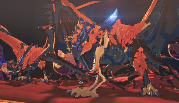 Dois monstros do tipo Rathalos se enfrentando em um cenário de combate