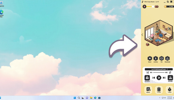 Mini Cozy Room: Lo-Fi screenshot 1