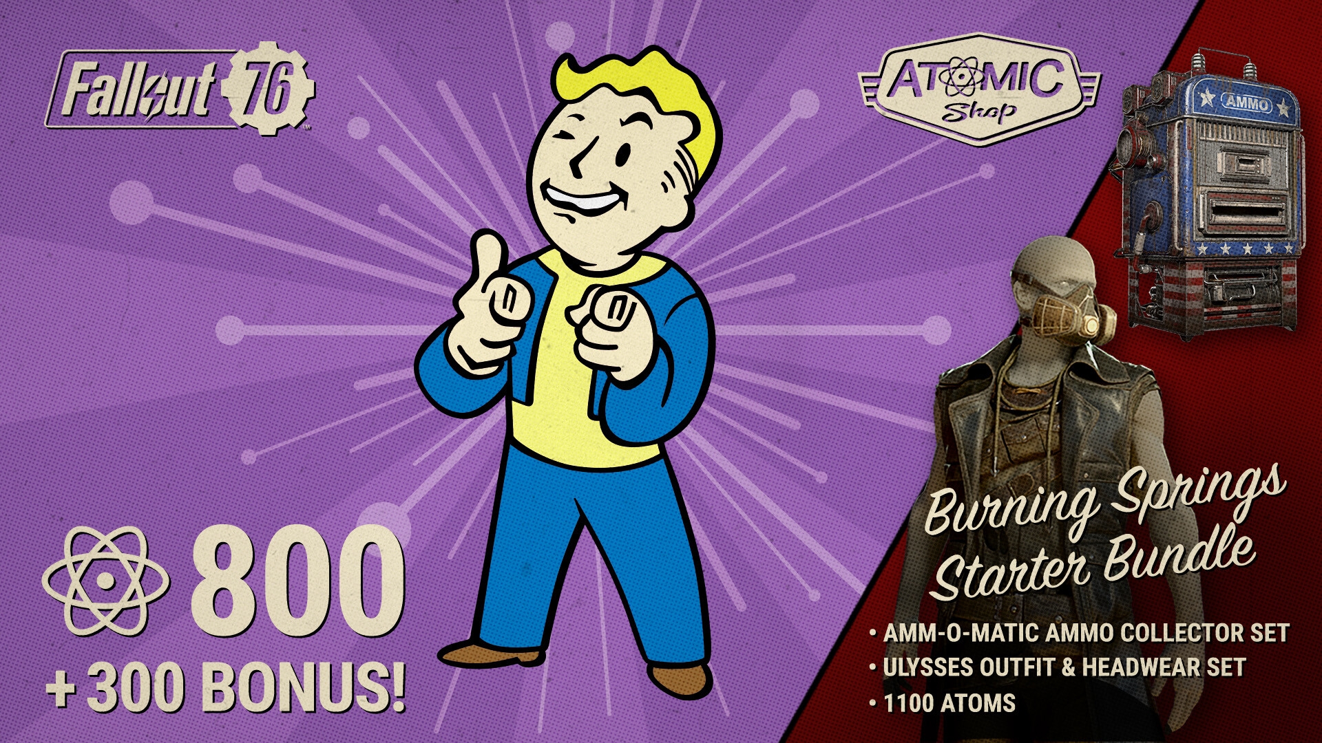 Comprar Fallout 76: Burning Springs Starter Bundle - PC (Steam)