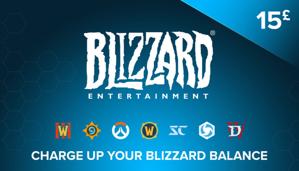 Cartão de Saldo Blizzard / Battle.net 15£