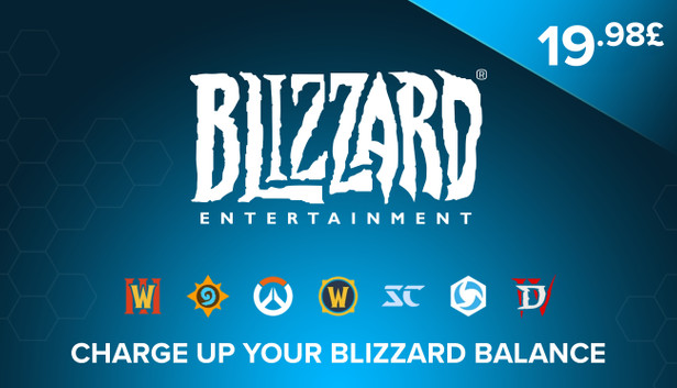 Carte cadeau Blizzard / Battle.net 19.98£