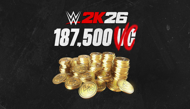 Pacote com 187.500 moedas virtuais do WWE 2K26