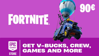 Epic Games Gift Card 90 EUR - Fortnite 12500 V-Bucks