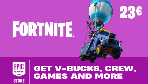 Epic Games Gift Card 23 EUR - Fortnite 2400 V-Bucks