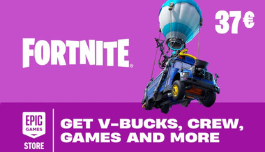 Epic Games Gift Card 37 EUR - Fortnite 4500 V-Bucks