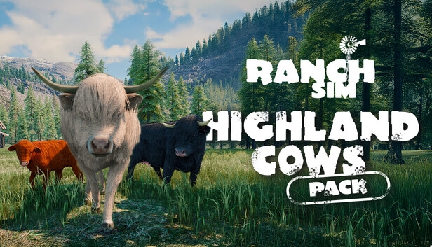 Cow Computer Build Buy Ranch Simulator: Highland Cows Pack - Build, Farm, Hunt - PC (Steam)