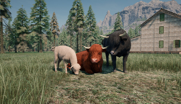 Ranch Simulator: Highland Cows Pack - Build, Farm, Hunt screenshot 1