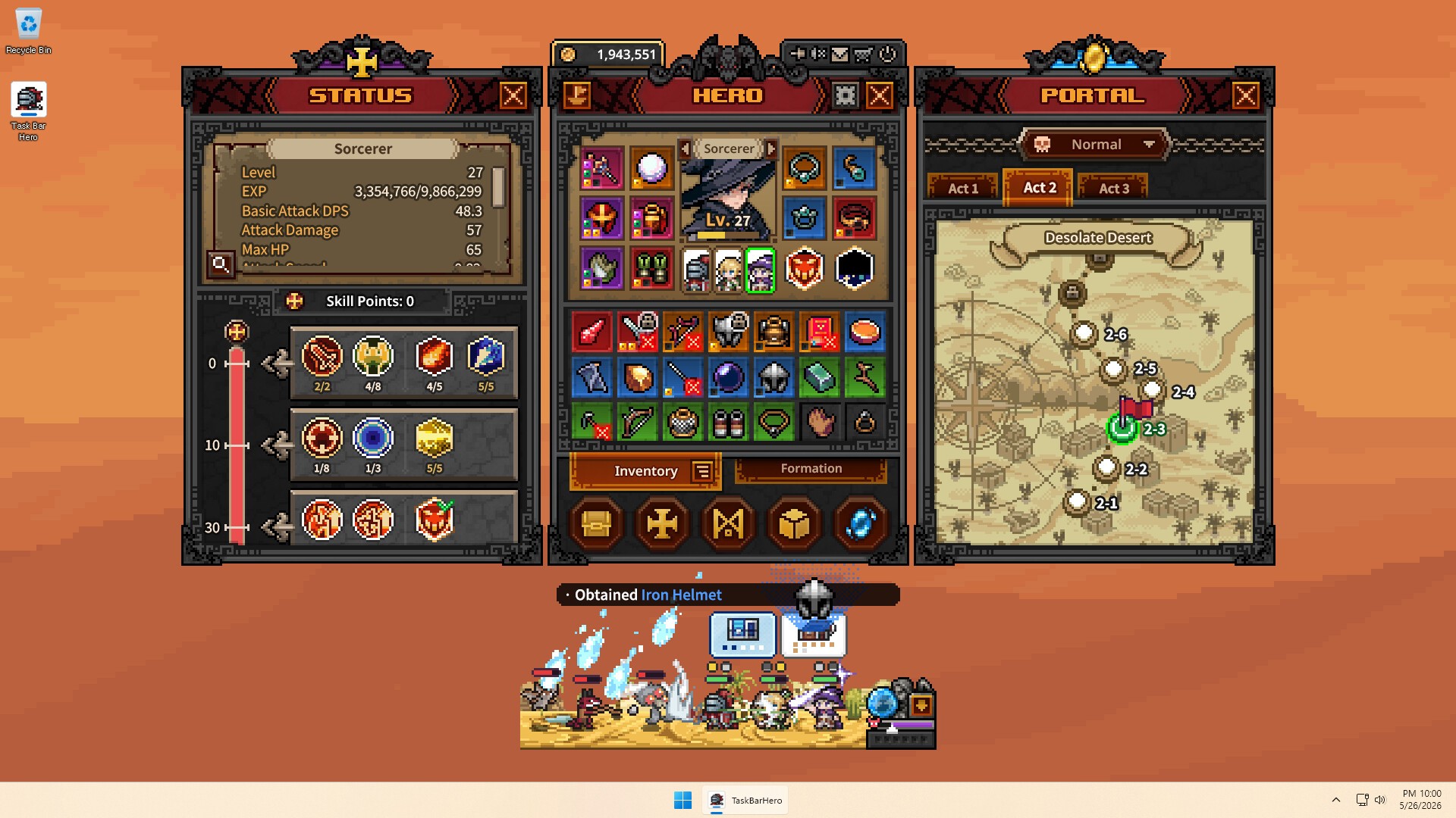 Descargar TBH: Task Bar Hero - PC (Steam)
