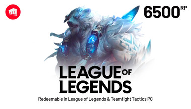 League of Legends 50 USD - 6500 Riot Points
