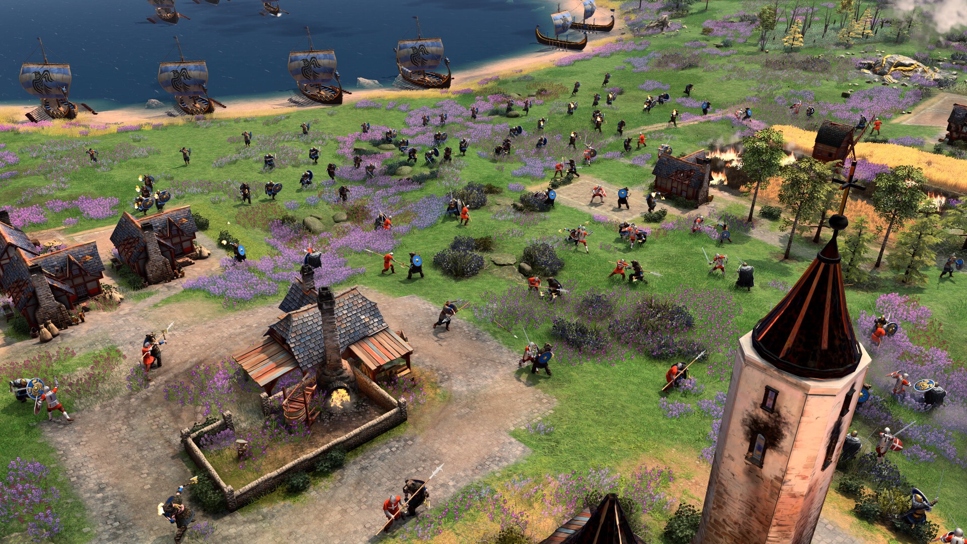 Age of empires iv: vichinghi o scozzesi? schermaglia tra eserciti in age of empires iv raiders of the north