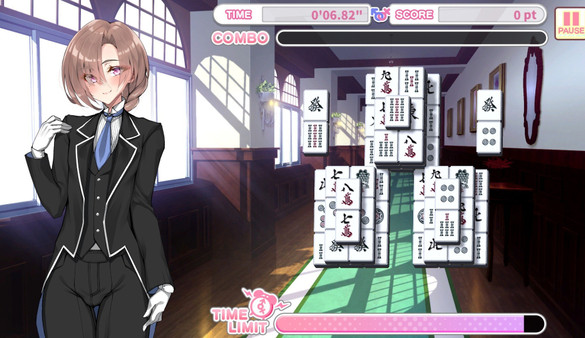 Otoko Cross: Pretty Boys Mahjong Solitaire screenshot 1