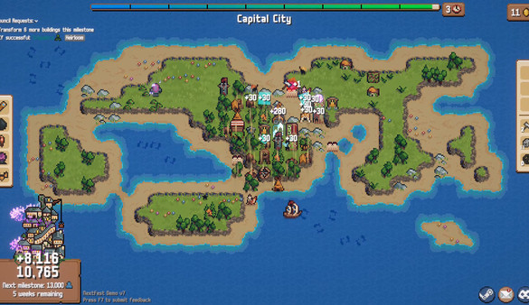 Combolands: Roguelike Citybuilder screenshot 1
